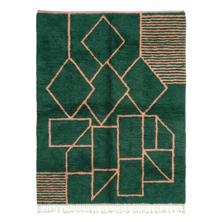 Custom Size Handmade Moroccan Mrirt Rugs Wool