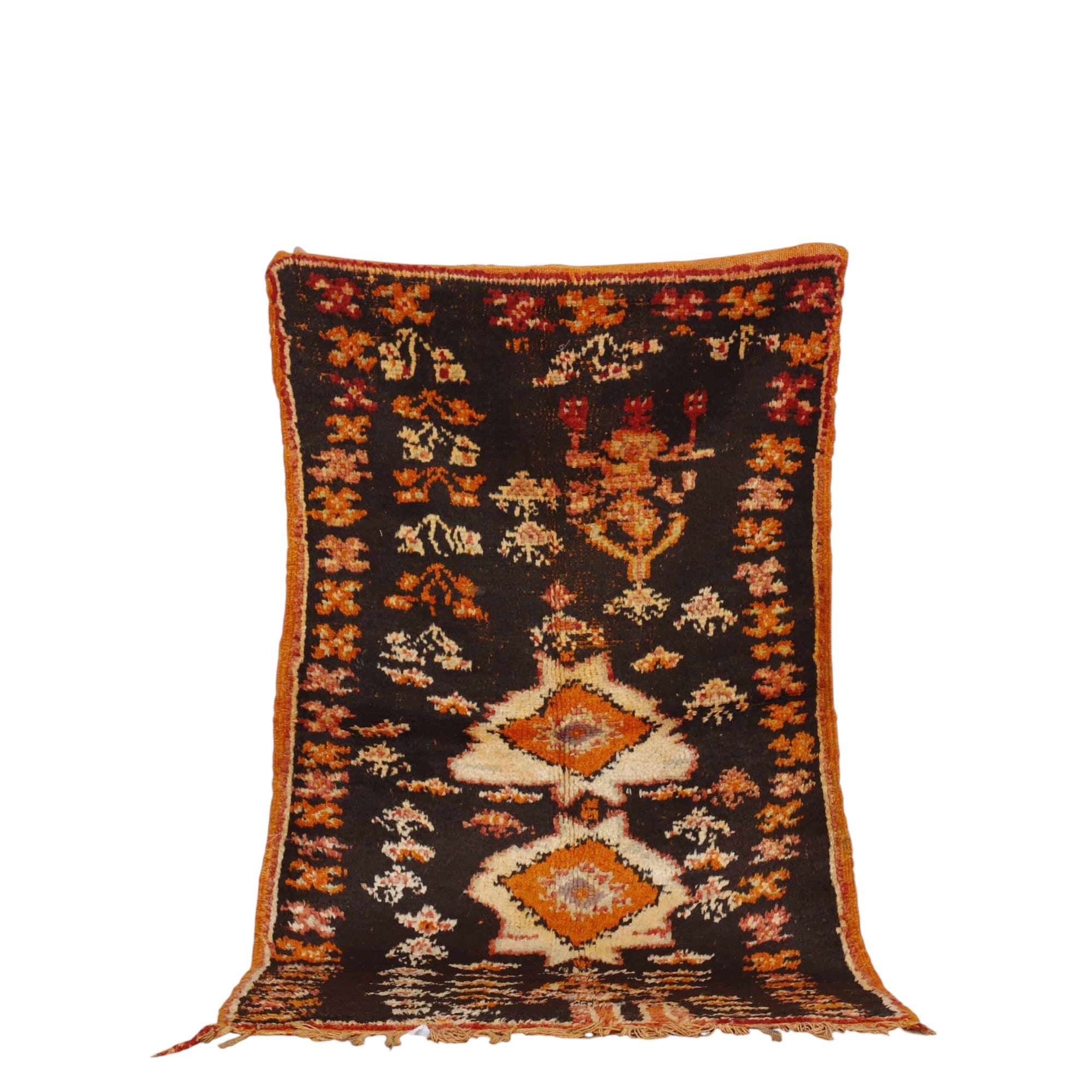 Crazy Taznakht Rug 5.2×3.1 ft – Vintage Moroccan Wool