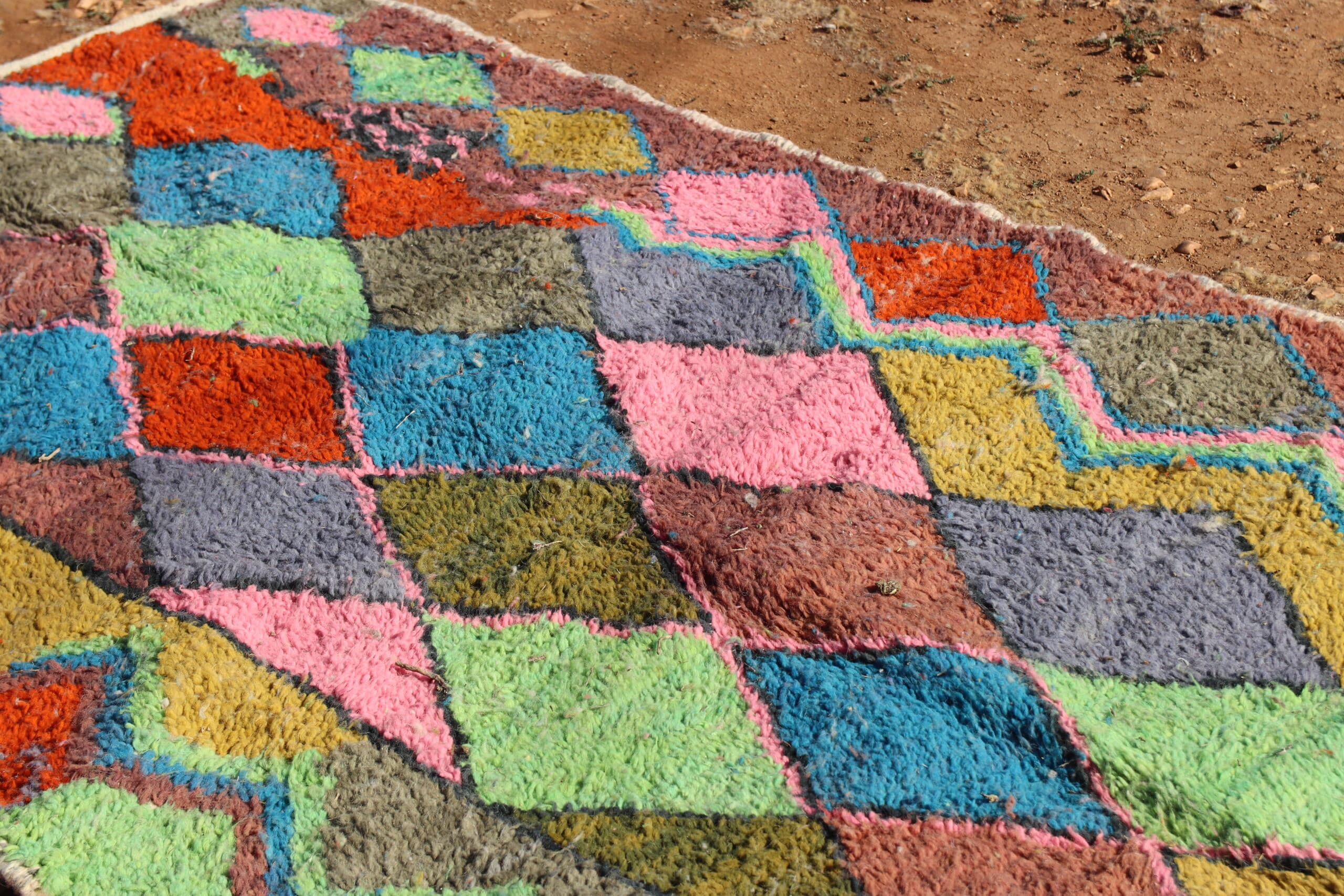 Colorful Moroccan Abstract Rug - image 4
