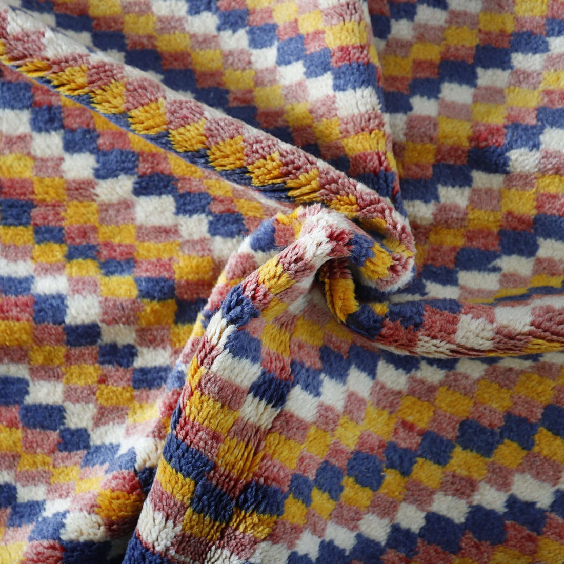 New Checkered Taznakht Rug – Handmade Moroccan Carpet