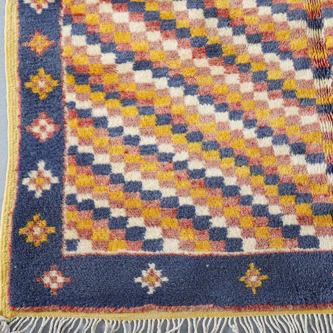 New Checkered Taznakht Rug – Handmade Moroccan Carpet
