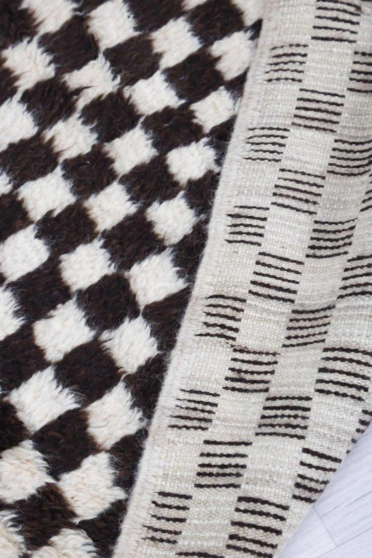 Mus mus rugs, checkered rug, black and white checkered rug,checkered rug 8x10, Moroccan checkered rug, checkered area rug, black white checkered rug, black checkered rug