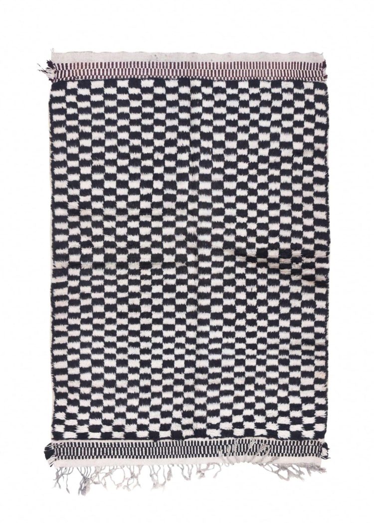 Mus mus rugs, checkered rug, black and white checkered rug,checkered rug 8x10, Moroccan checkered rug, checkered area rug, black white checkered rug, black checkered rug