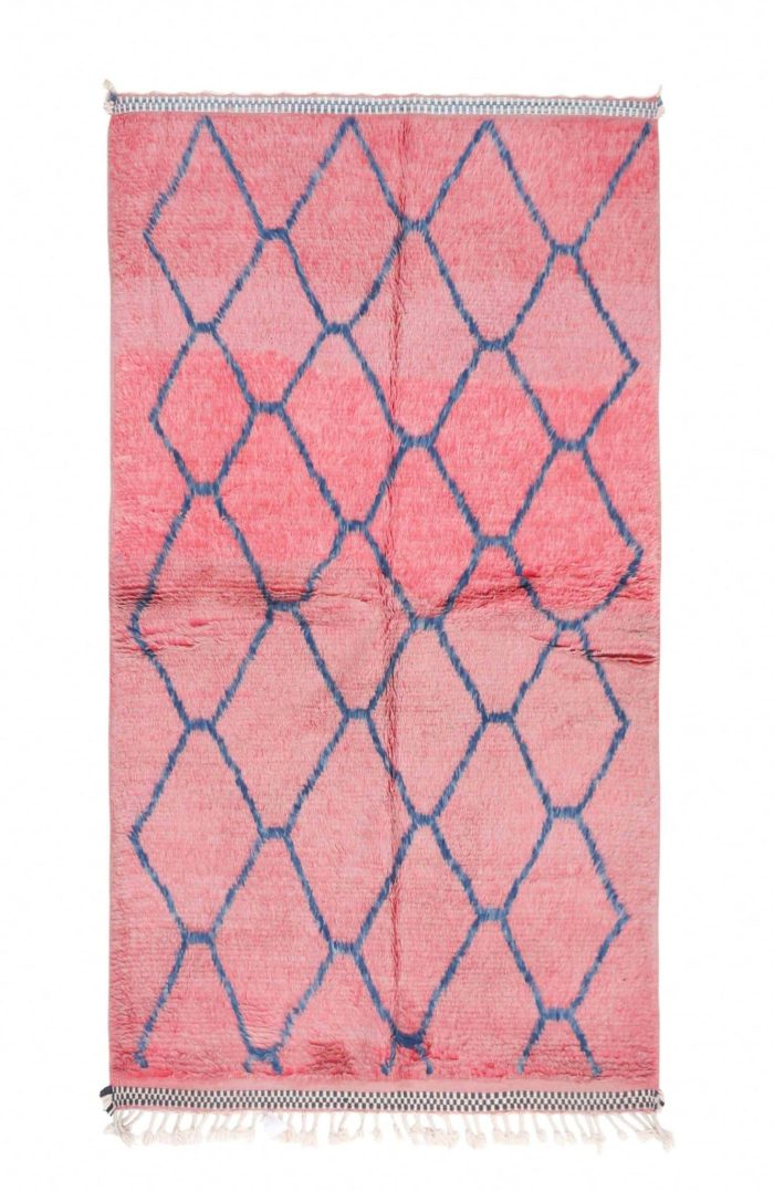 Berber rug, berber carpets rug Moroccan Handmade rug ,Beni ourain style Morocco wool Berber Rug, modern rug, Hand woven rug, Azilal Berber style - pink Rug Morocco, pink shag rug