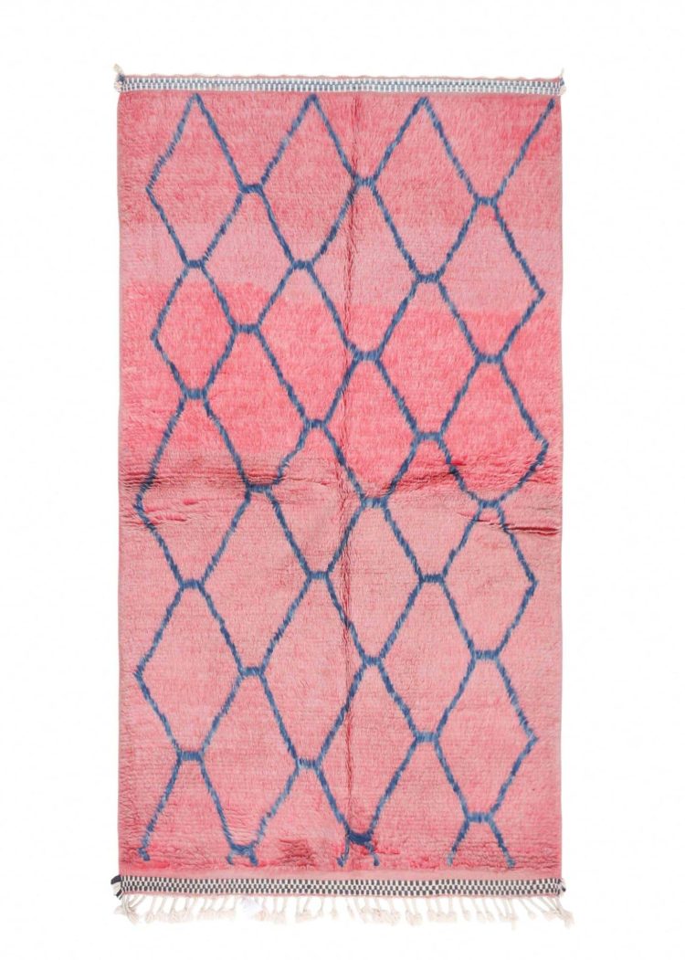 Berber rug, berber carpets rug Moroccan Handmade rug ,Beni ourain style Morocco wool Berber Rug, modern rug, Hand woven rug, Azilal Berber style - pink Rug Morocco, pink shag rug