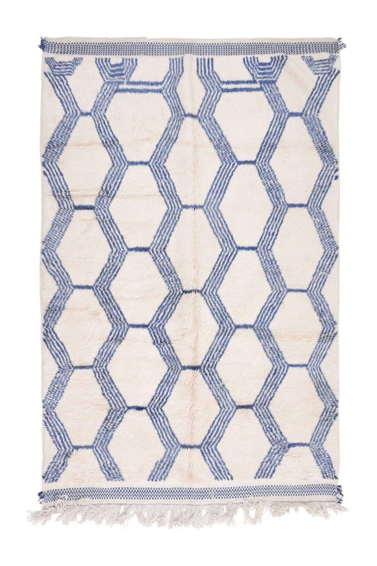 moroccan shag rug, moroccan rugs, wool shag rug, white shag rug, 8x10 shag rug, custom size rugs, berbre rug, taznakhet rug, white and blue rug