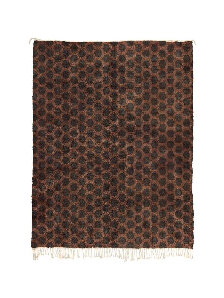 Handcrafted brown rugs for living room with intricate patterns for living room decor