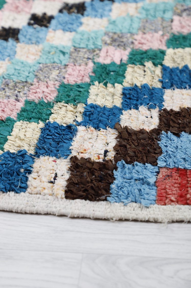 Blue Checkered Rug - Image 3