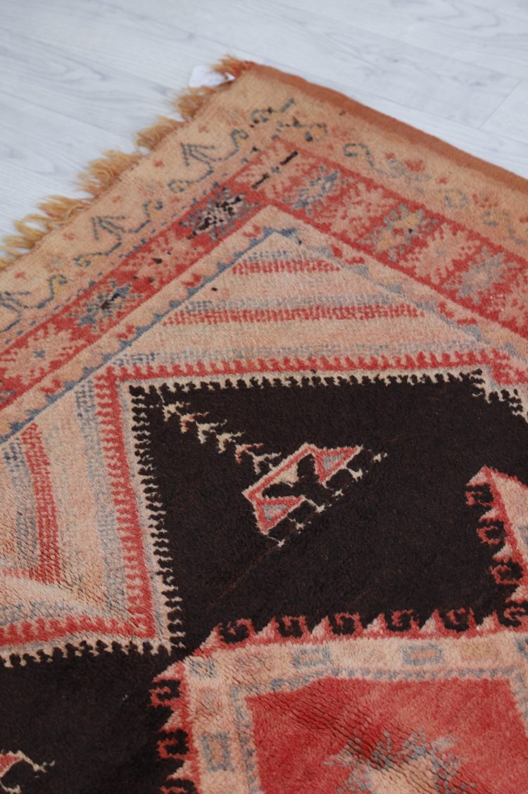 Brown Vintage Area Rug - Image 3