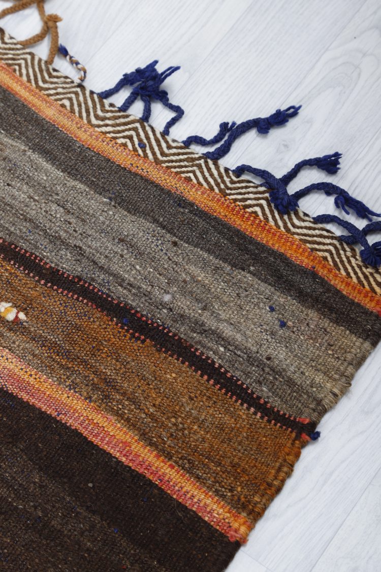 Vintage Striped Kilim Rug - Image 3