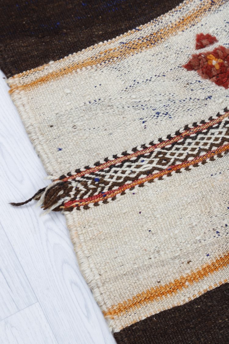 Vintage Striped Kilim Rug - Image 5