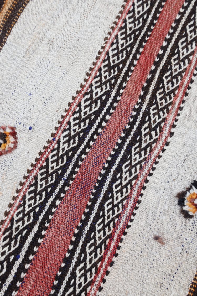 Vintage Striped Kilim Rug - Image 6