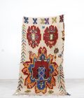 Berber Rug - Handwoven Moroccan wool with traditional geometric patterns