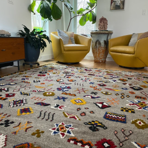 Beni Ourain handmade Moroccan rugs with geometric patterns