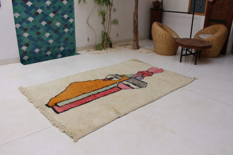 Authentic Beni Ourain Moroccan Rug - Handwoven Natural Wool Luxury