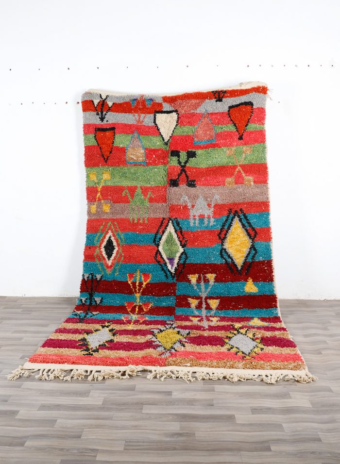 Multicolored Berber Rug - Handwoven Moroccan Style