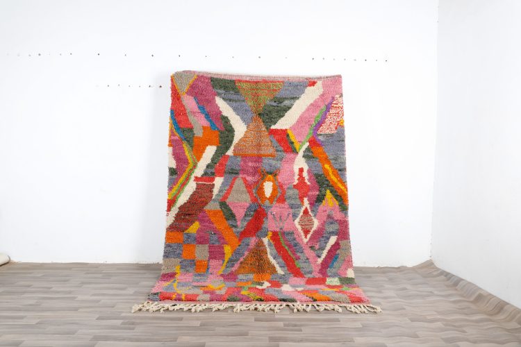 abstract art area rug