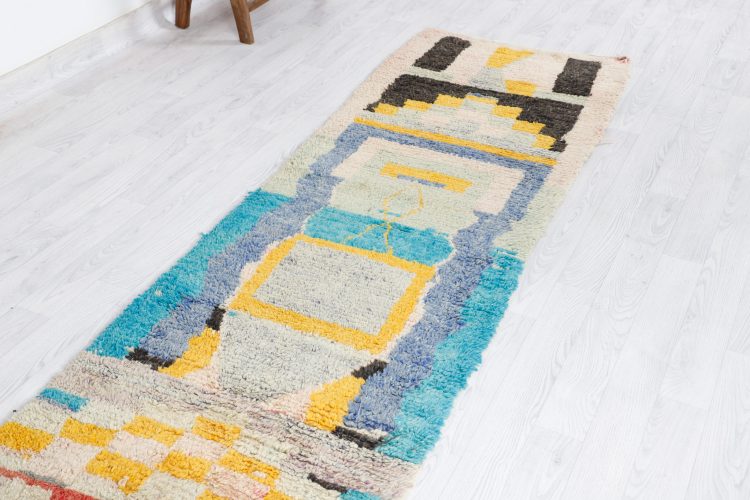 Vintage Blue Runner Rug - Image 2