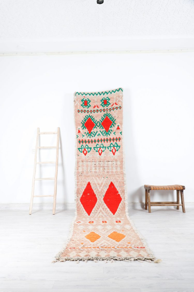 Vintage Style Runner Rug - Handwoven with intricate patterns