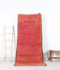 Vintage Red Rug - Handwoven with intricate patterns and bold red tones