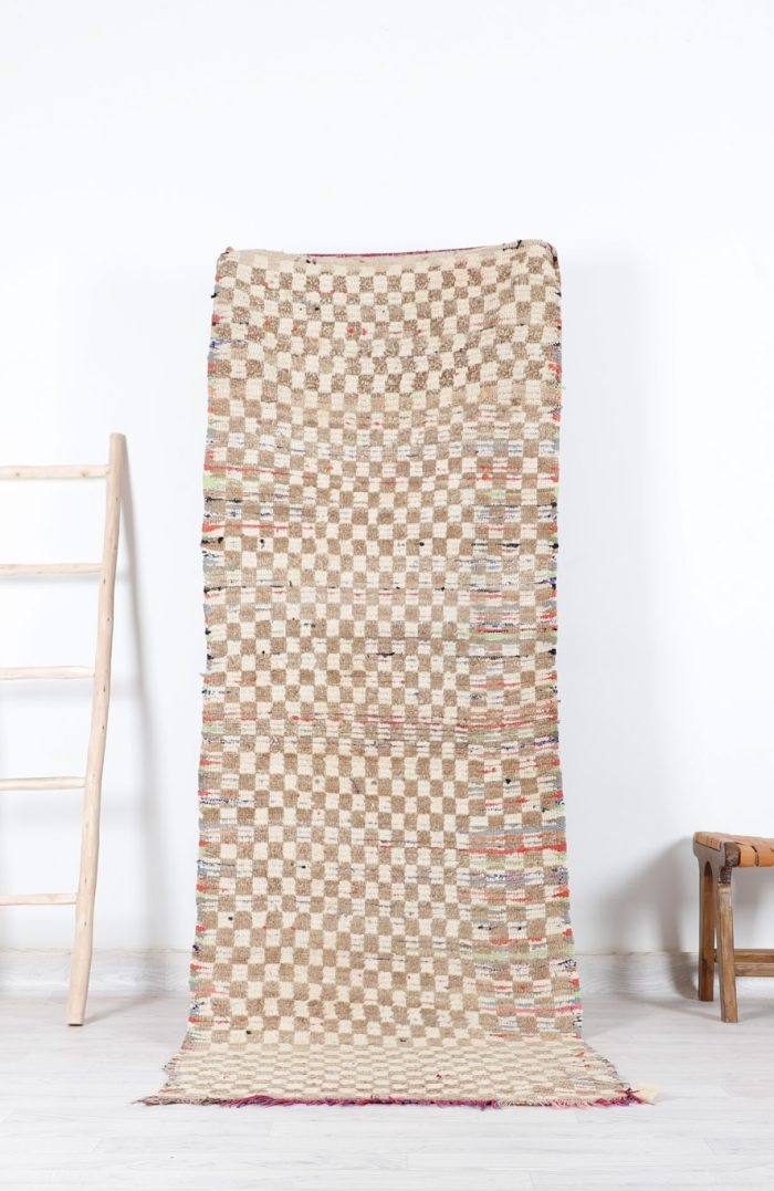 Vintage Checkered Runner - Handwoven with timeless checkered patterns