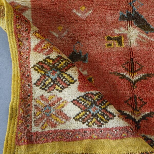 Handmade Moroccan Taznakht Rug 5.7×3.4 ft – Berber Wool, Tribal Atlas Design - Image 4