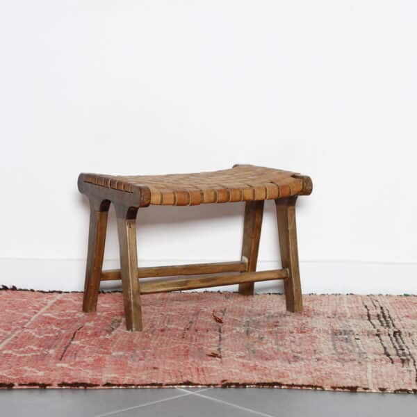 Vintage Boujaad Rug 8.2×3.6 ft – Moroccan Handwoven Wool in Faded Red - Image 5