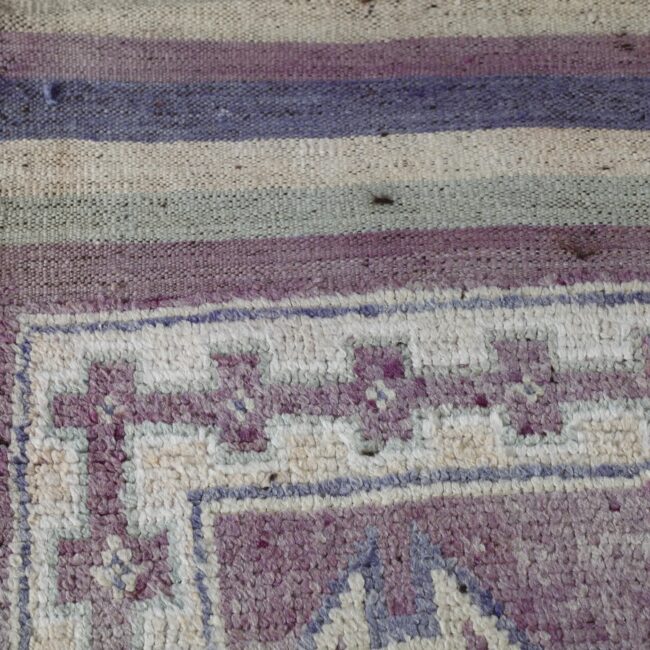 Bousbaa Rug 12.5×5.2 ft – Moroccan Wool in Pastel Lavender & Geometric Patterns - Image 6