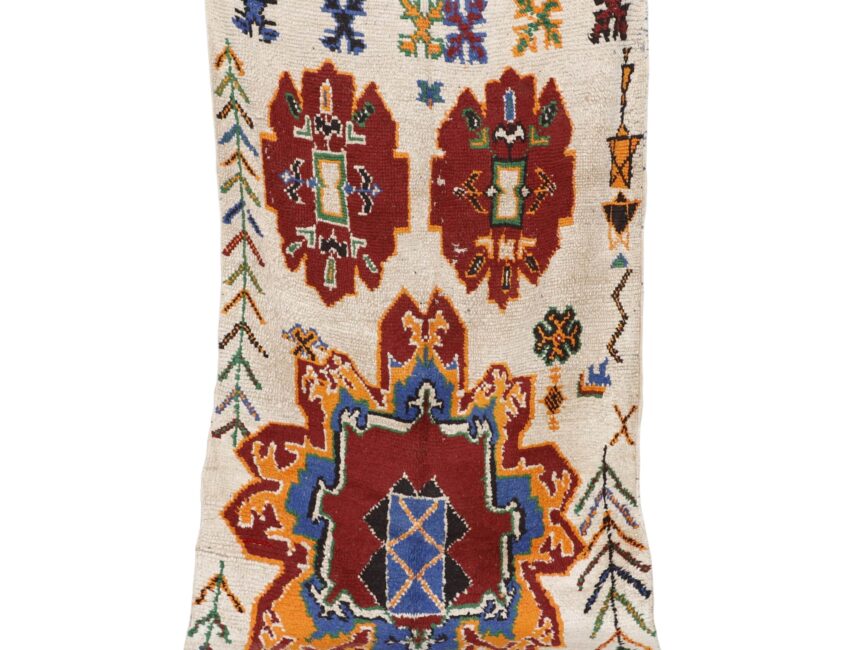 vintage Moroccan Marmoucha rug 7.3×3.8 ft