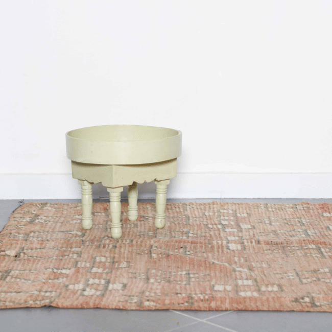 Jewish Carpet 9.8×4.4 ft – Moroccan Vintage Wool Rug with Tribal Motifs - Image 5