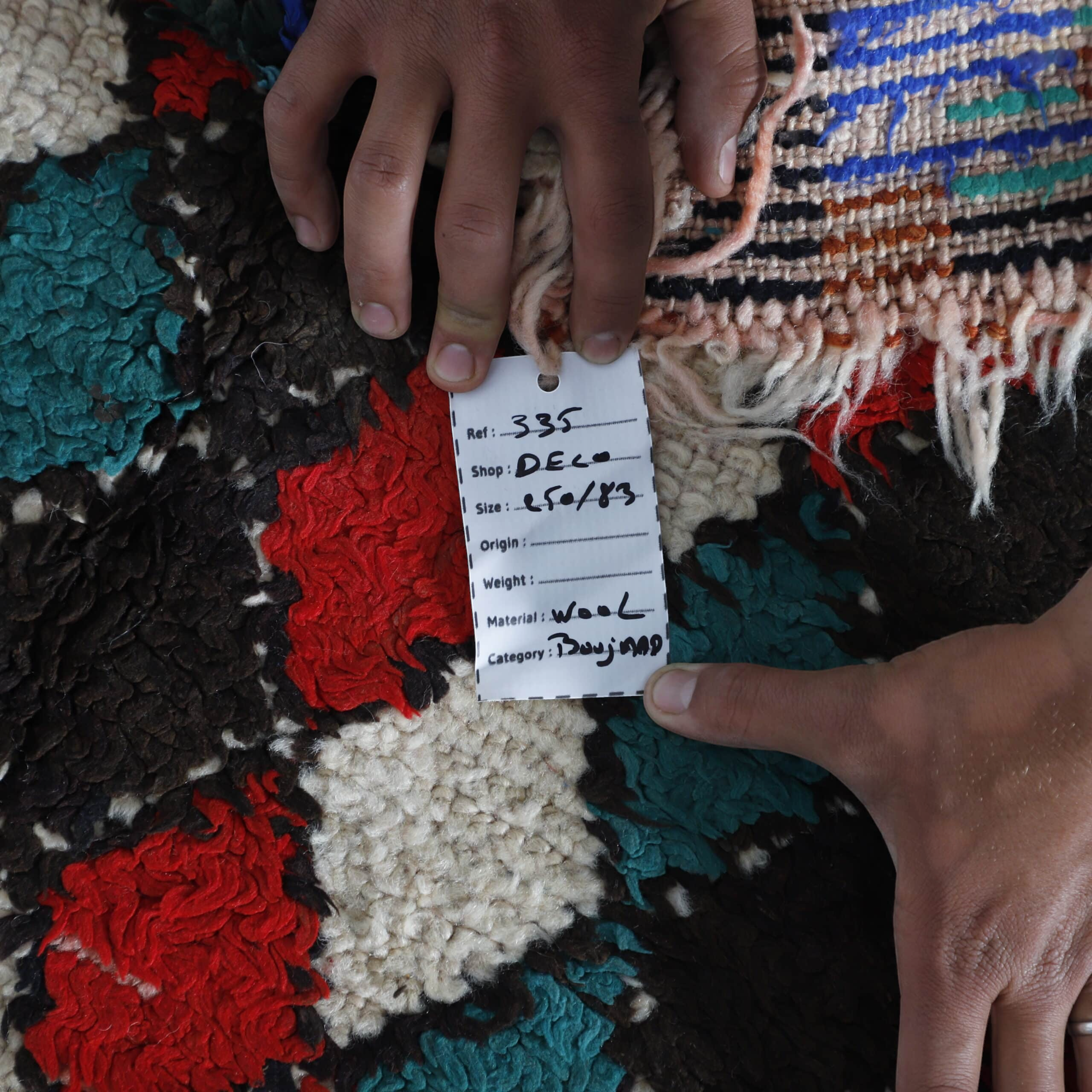 Colorful Vintage Hallway Rug 8.2×2.8 Ft – Moroccan Handmade - Image 3