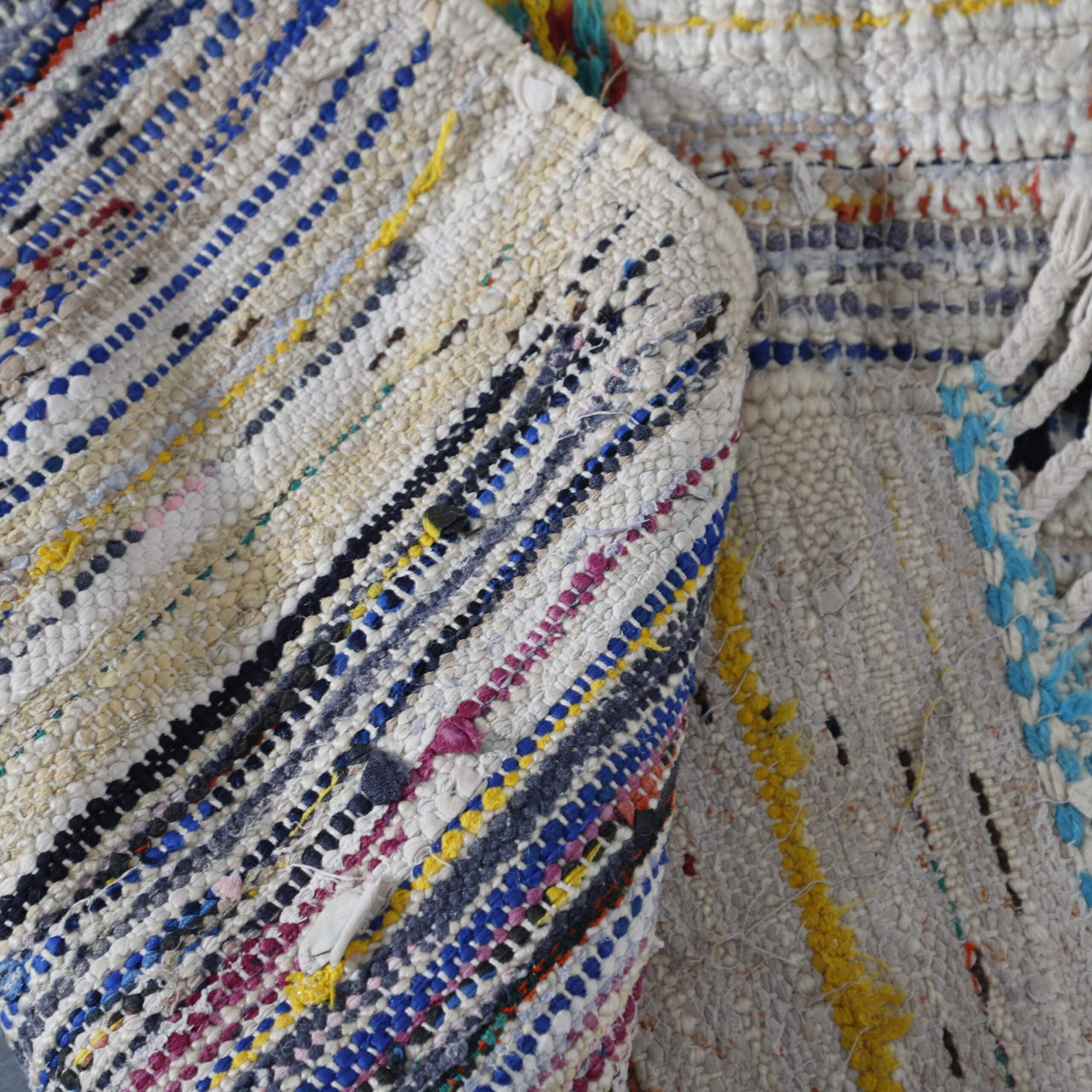 Multicolor Azilal Vintage Rug 6.6×3.9 Ft – Moroccan Handmade - Image 6