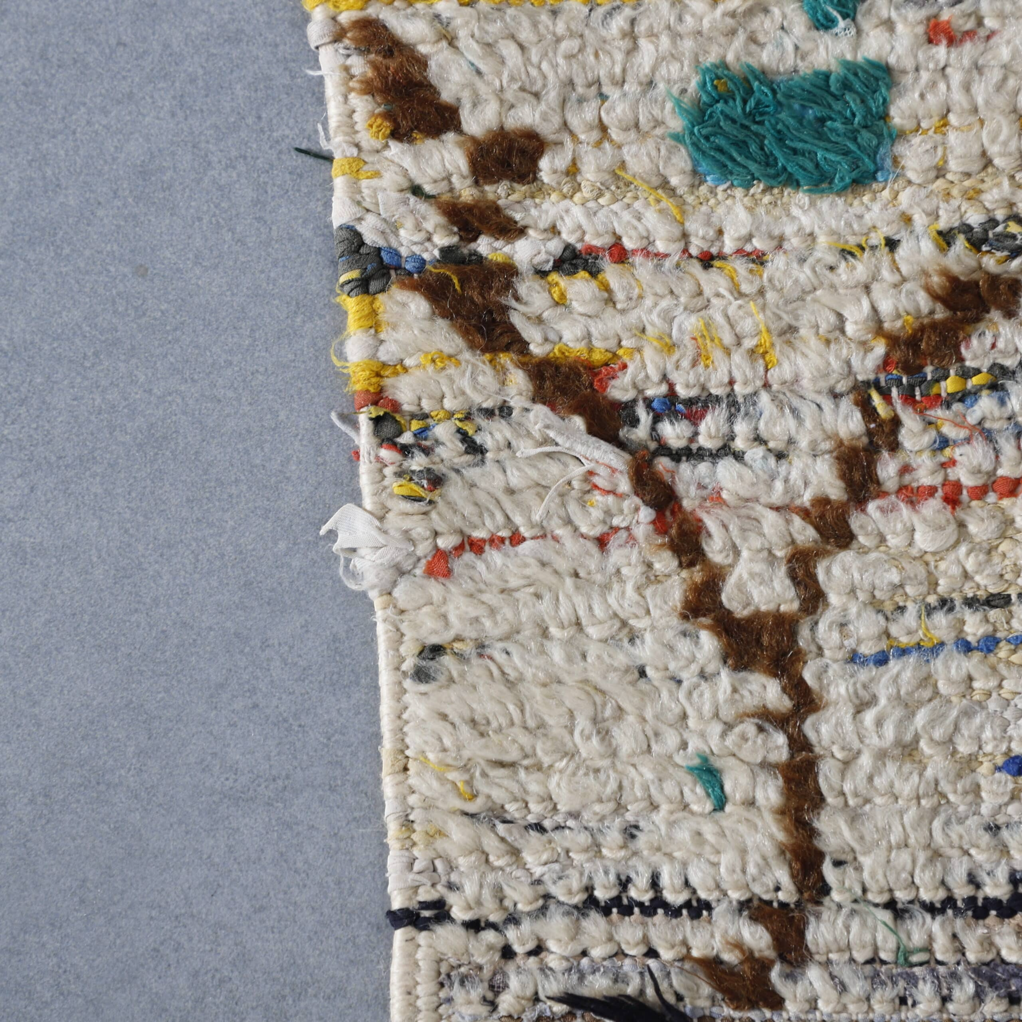 Multicolor Azilal Vintage Rug 6.6×3.9 Ft – Moroccan Handmade - Image 2