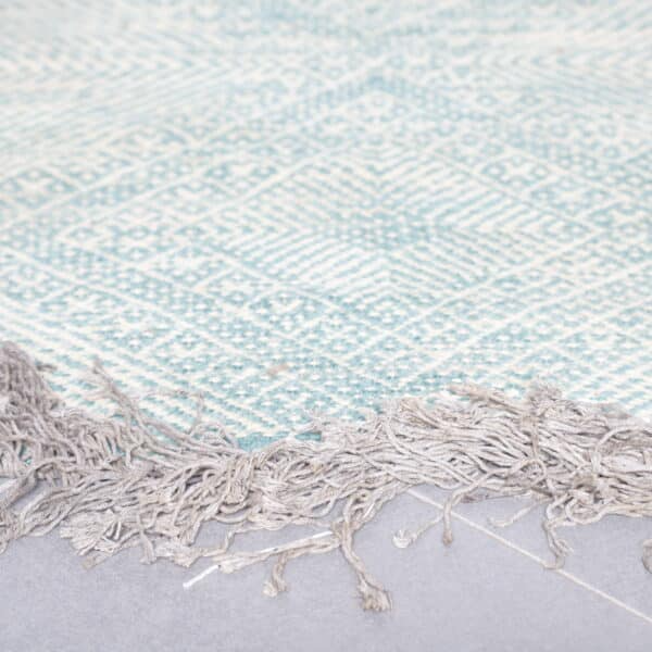 Zanafi Kilim Runner 15.9×2.7 ft – Moroccan Handmade Wool in Diamond Pattern - Image 4