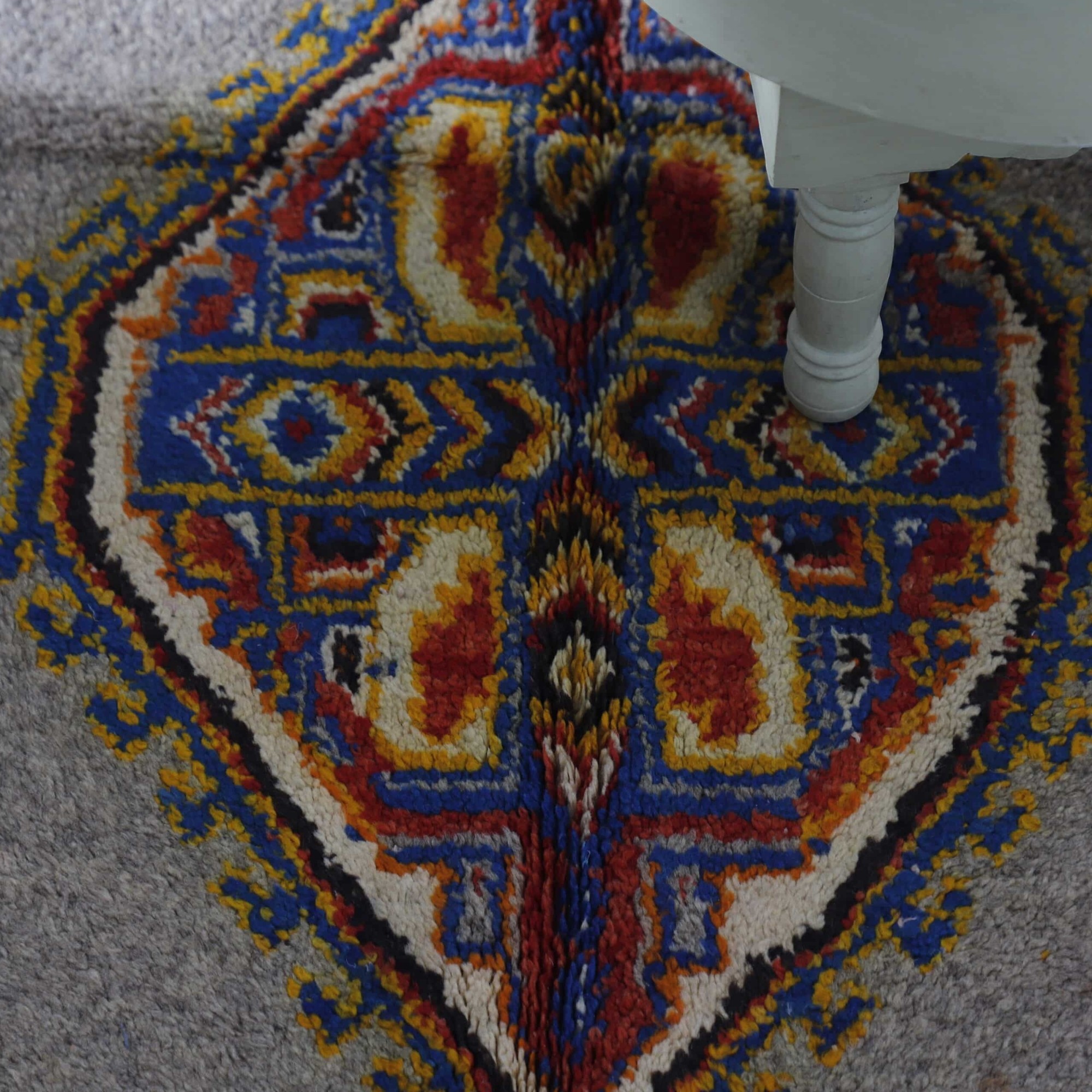 Brown Taznakht Rug 5.4×4.2 Ft – Moroccan Handmade - Image 4