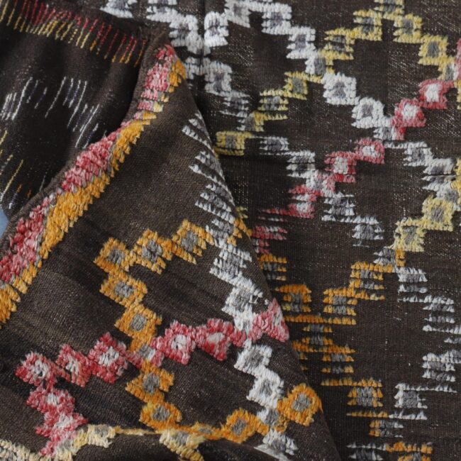 Checkered Glaoui Rug 7.9×5.2 Ft – Vintage Moroccan Wool - Image 2