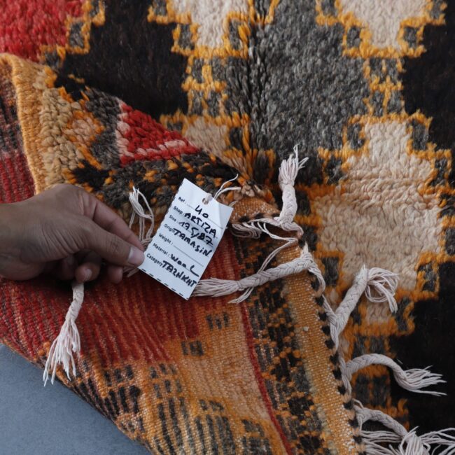 Taznakht Vintage Rug 5.7×3.2 Ft – Handmade Wool - Image 6