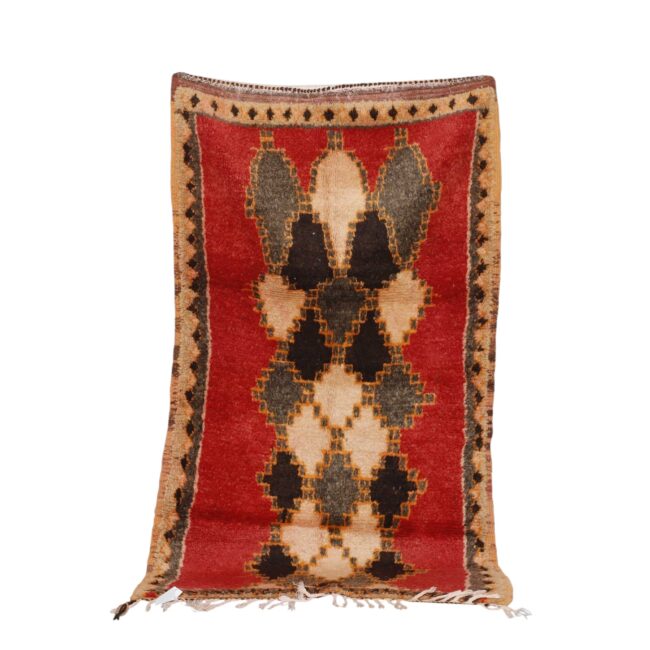 Taznakht Vintage Rug 5.7×3.2 Ft Handmade Wool