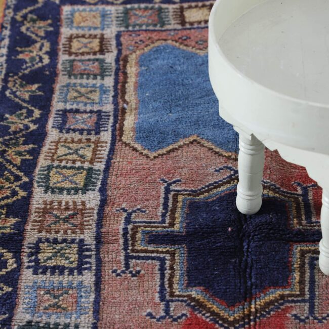 Old Taznakht Rug 5.1×3.1 Ft – Vintage Moroccan Wool - Image 6