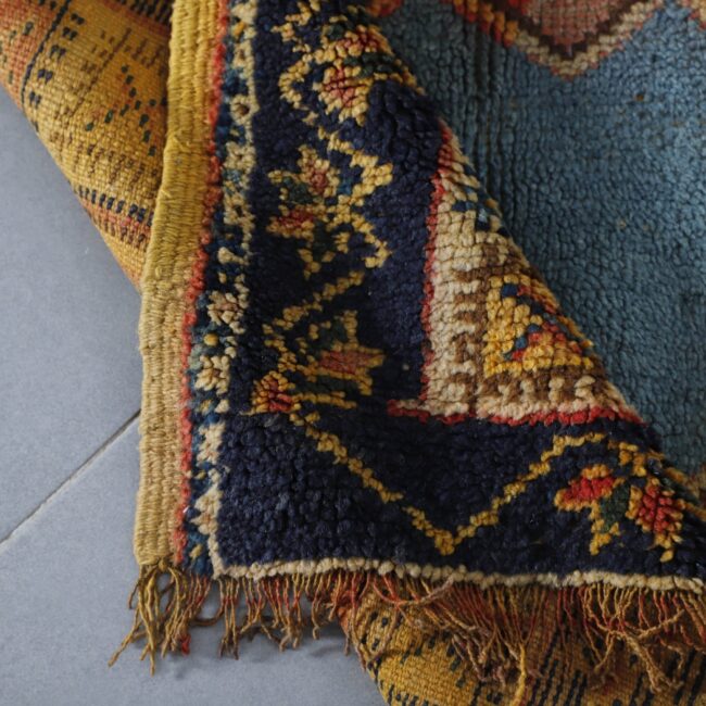 Old Taznakht Rug 5.1×3.1 Ft – Vintage Moroccan Wool - Image 8