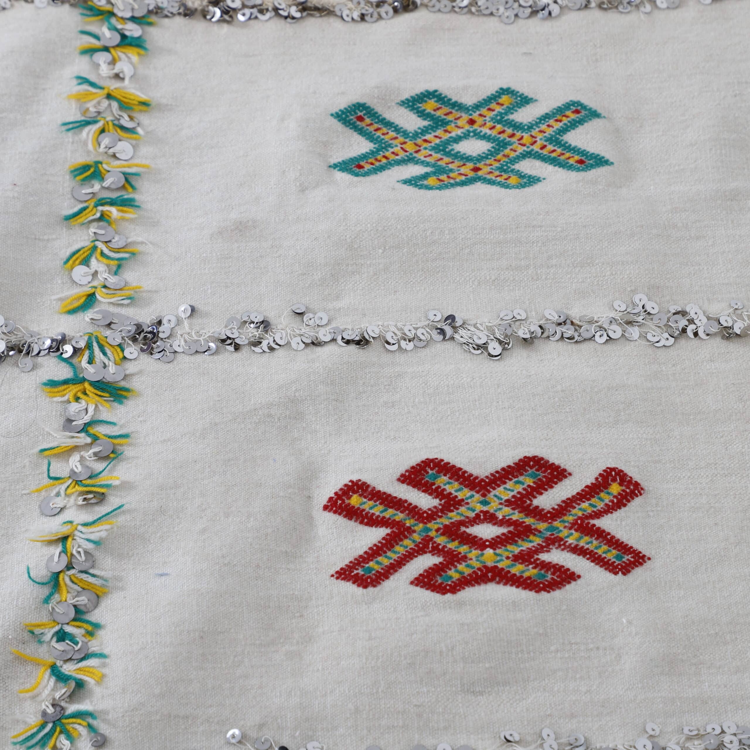 Wedding Blanket 7.4×4.9 Ft – Moroccan Handira Wool - Image 2