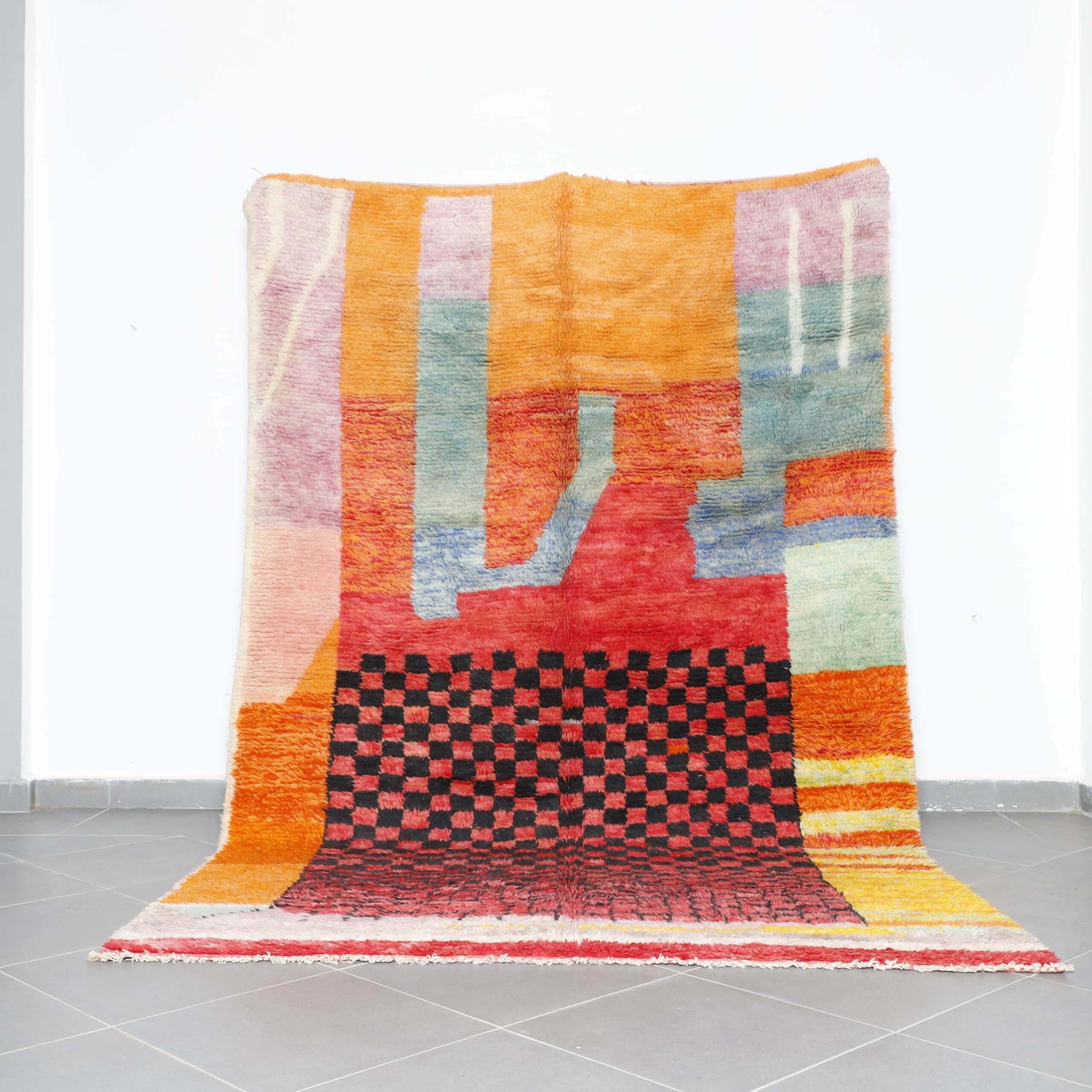 Boujaad Carpet 10.3×6.6 Ft Handmade Moroccan Rug