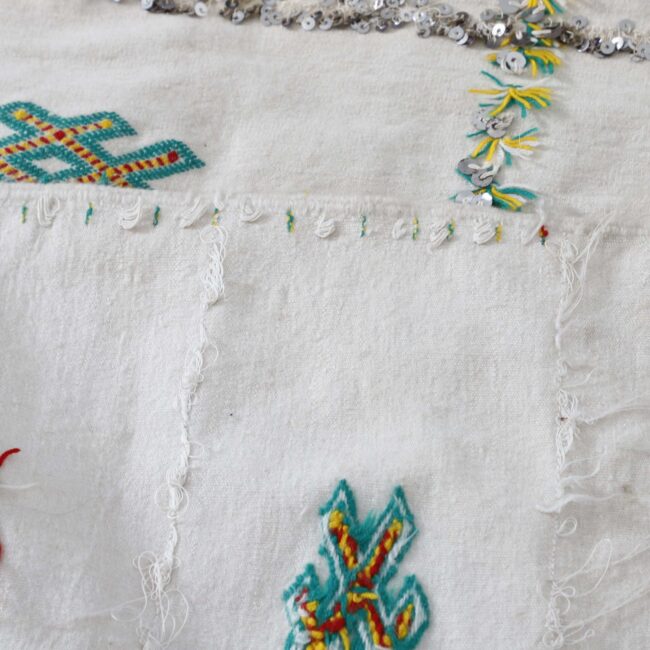 Wedding Blanket 7.4×4.9 Ft – Moroccan Handira Wool - Image 4