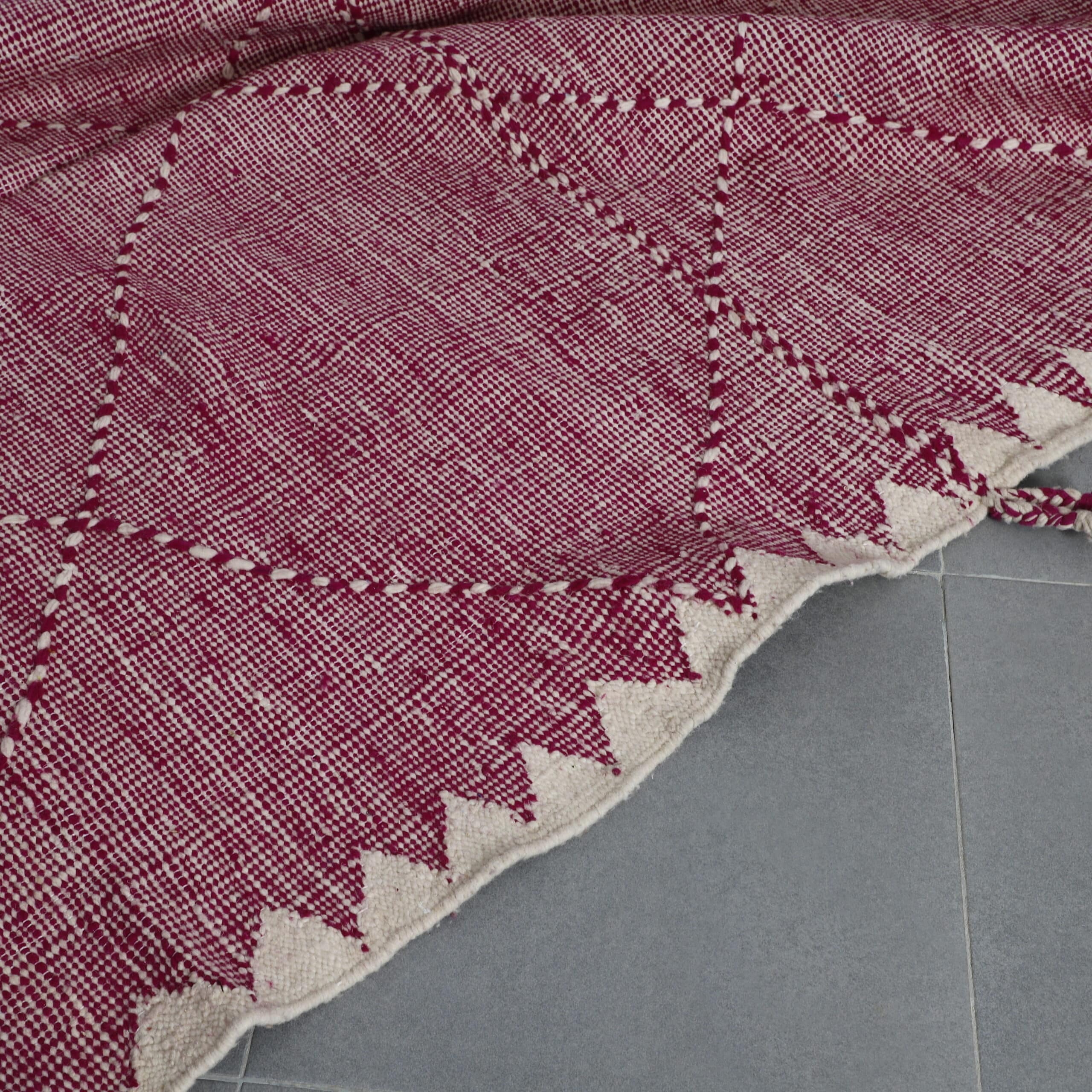 Zanafi Kilim Rug 10.3×6.2 Ft – Handwoven Moroccan Rug - Image 5