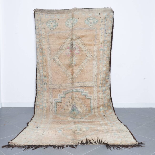 Boujaad Rug 7.9×5.1 Ft handmade Moroccan wool carpet