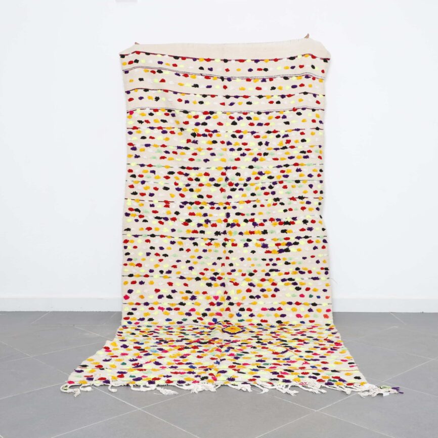 Azilal Wedding Blanket 10.1×4.7 Ft Handmade Moroccan Wool