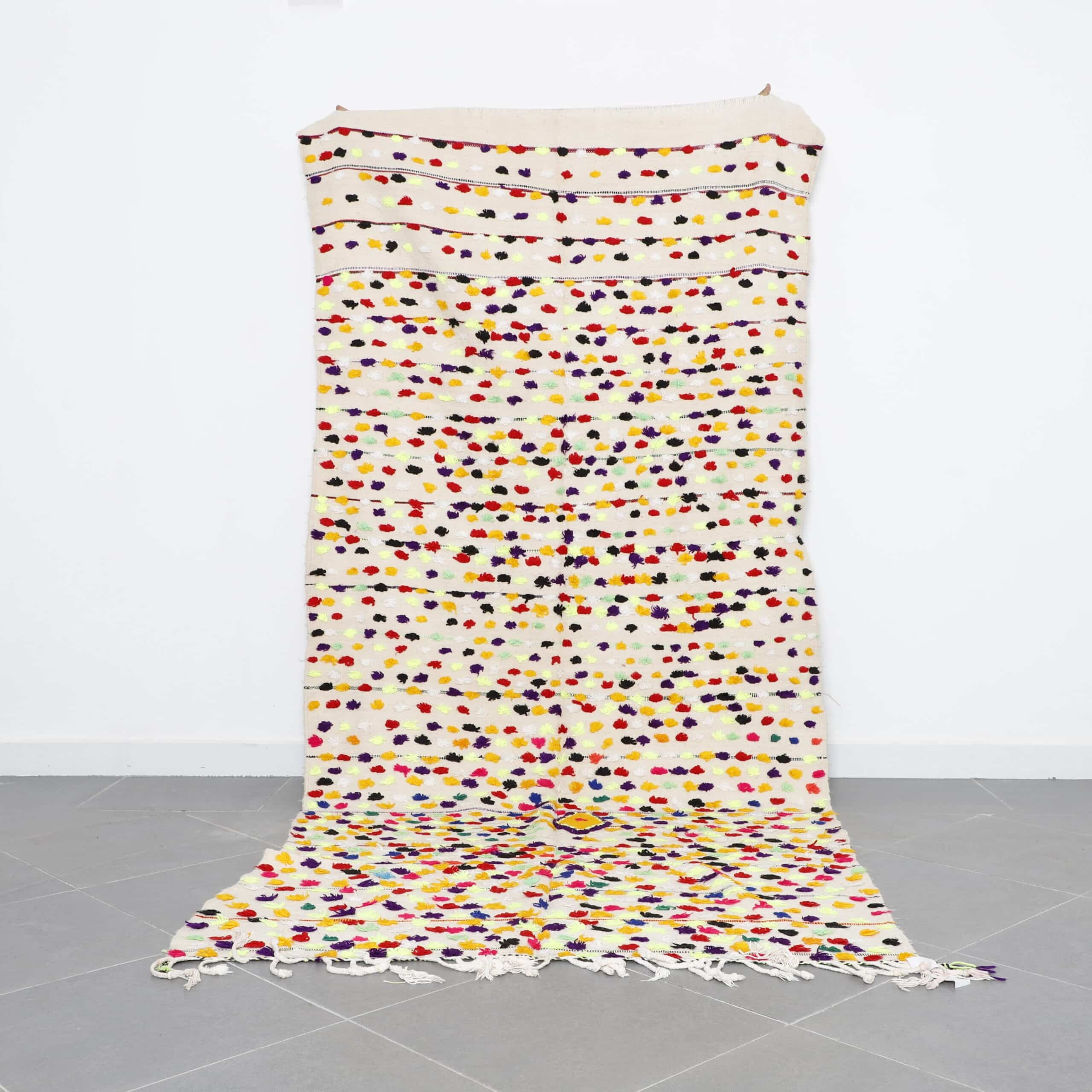 Azilal Wedding Blanket 10.1×4.7 Ft Handmade Moroccan Wool