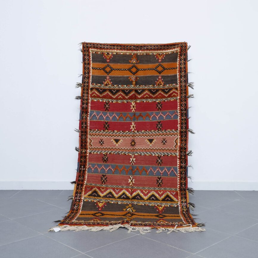 Glaoui Carpet 6.9×3.4 Ft Handmade Moroccan Rug