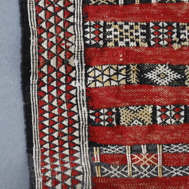 Vintage Tiffelt Kilim Rug 9.2×5.6 Ft – Handwoven Moroccan Decor - Image 4