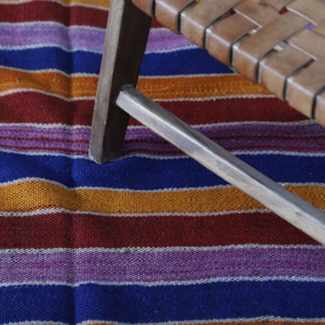 Vintage Blanket 7.4×4.6 Ft – Handmade Moroccan Wool - Image 5